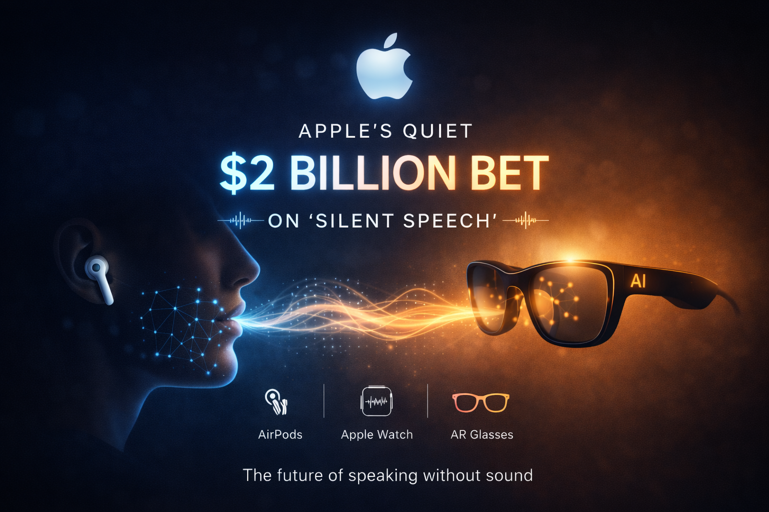 Apple’s quiet $2 billion bet on AI’s next interface: ‘silent speech’