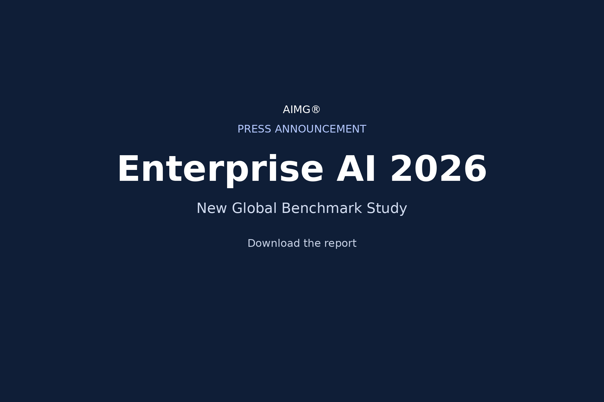 AIMG Study Finds 87% of Enterprises Using AI, 19% Fully Data-Ready